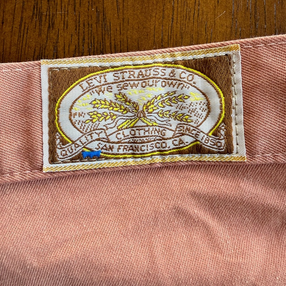 Vintage Levi’s Orange Pants Jeans, 1950s Pants Single Stitch 1959, size 12